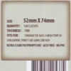 Kartenhüllen, 52mm x 74mm, 160 Stück, Standard