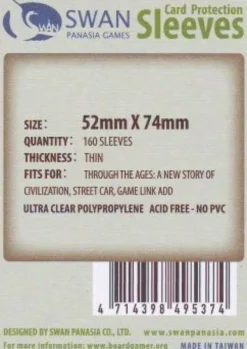 Kartenhüllen, 52mm x 74mm, 160 Stück, Standard