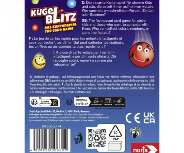 Kugelblitz Kartenspiel (international)