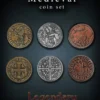 Legendary Metall Münzen Set Mittelalter