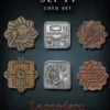 Legendary Metall Münzen Set Sci-Fi