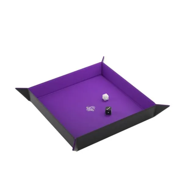 Magnetic Dice Tray Square Black&Purple