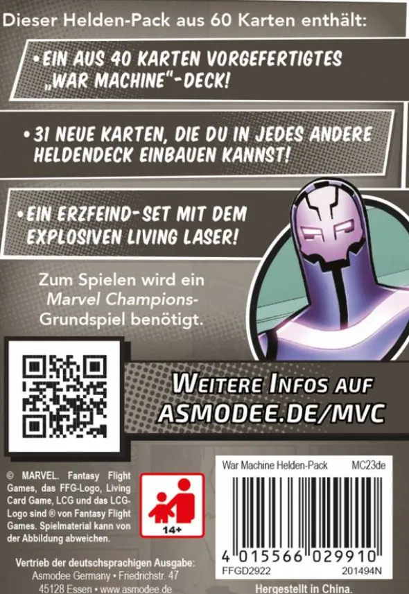 Marvel Champions: Das Kartenspiel - War Machine (Erw.)