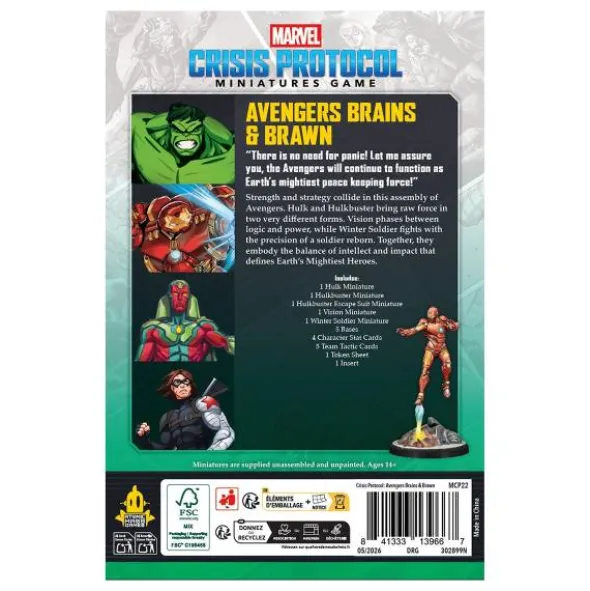 Marvel: Crisis Protocol - Avengers Brains & Brawn Character Pack (Erw.)
