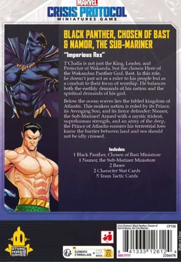 Marvel: Crisis Protocol - Black Panther, Chosen of Bast & Namor, the Sub-Mariner (Erw.)