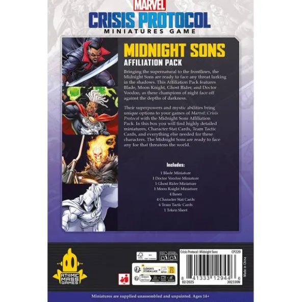 Marvel Crisis Protocol - Midnight Sons Affiliation Pack (Erw.)