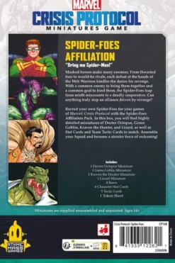 Marvel: Crisis Protocol - Spider-Foes Affiliation Pack (Erw.)