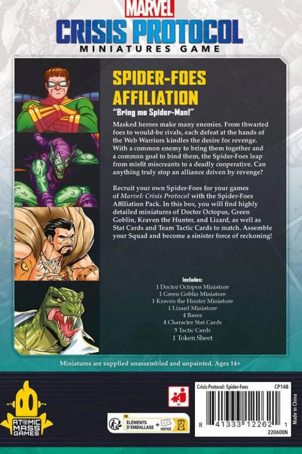 Marvel: Crisis Protocol - Spider-Foes Affiliation Pack (Erw.)