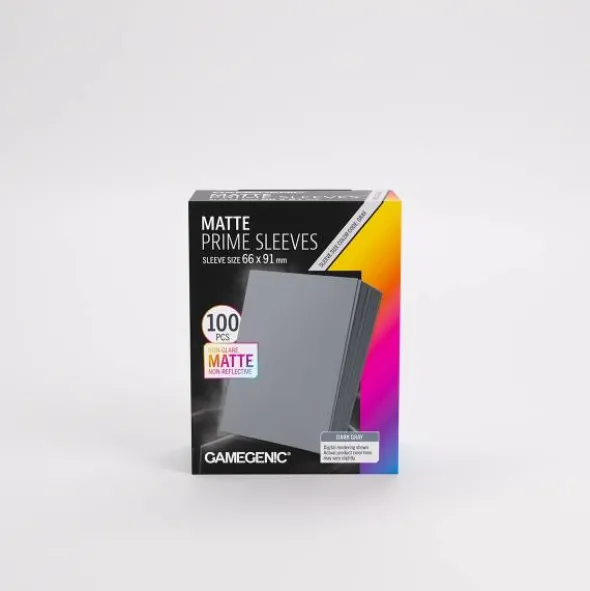 Matte Prime Sleeves Dark Gray 66mm x 91mm
