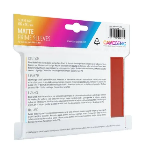Matte PRIME Sleeves Red