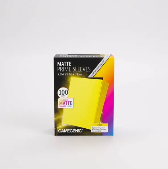 Matte Prime Sleeves Yellow 66mm x 91mm