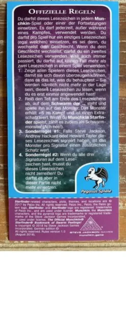 Munchkin Starfinder: Lesezeichen der schwärmerischen Gefühle (Promo)
