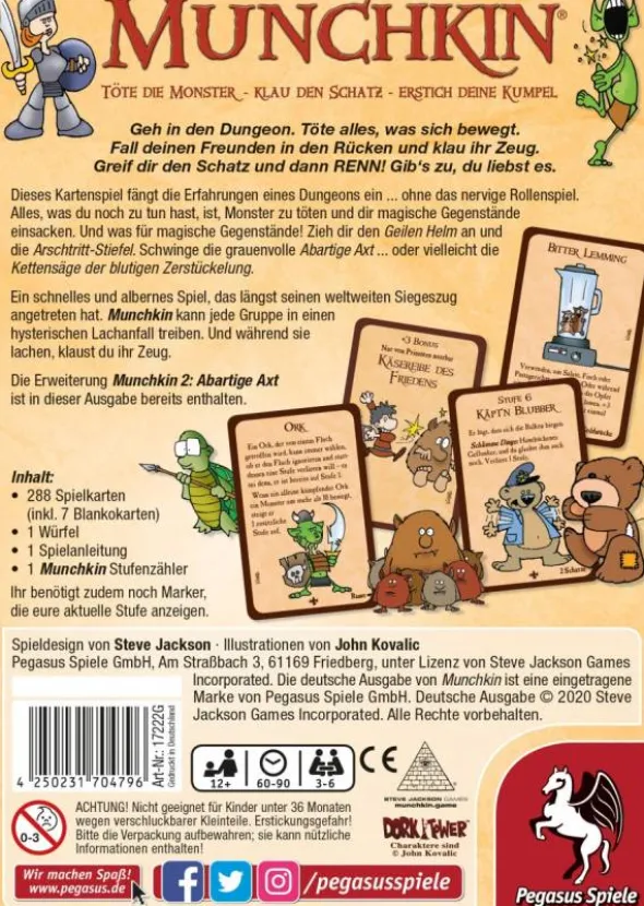Munchkin 1 + 2 (2. Wahl)