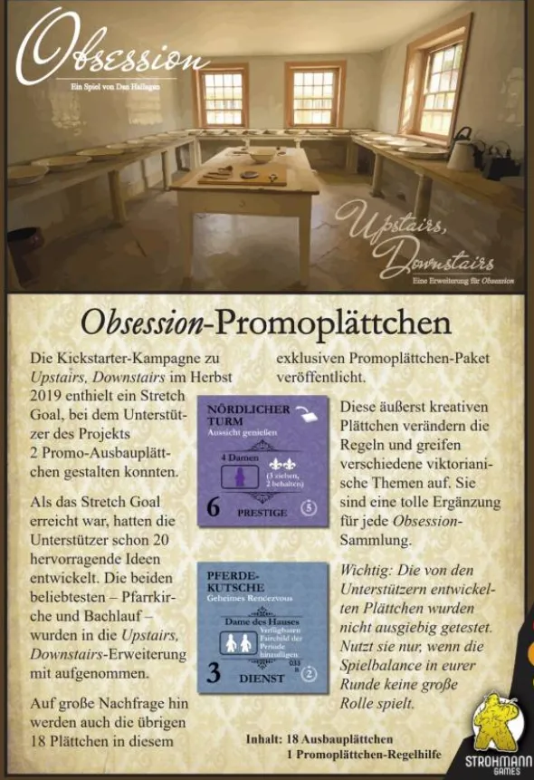 Obsession - Promoplättchen (Erw.) (deutsch)