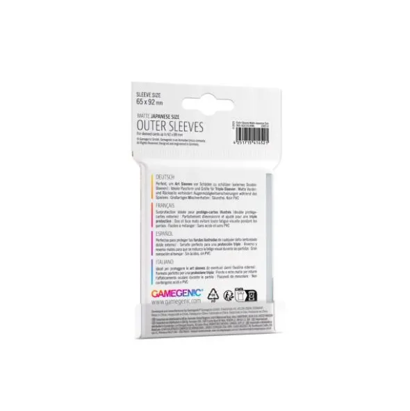 Outer Sleeves Matte Japanese Size (Einzelpack)