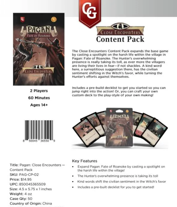 Pagan: Close Encounters Content Pack 2 (Exp.) (engl.)