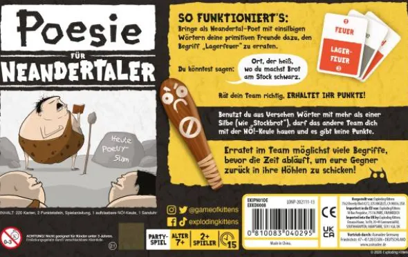Poesie für Neandertaler