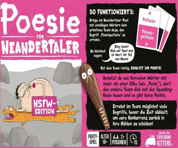 Poesie für Neandertaler: NSFW-Edition
