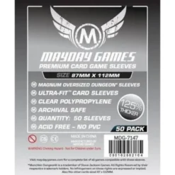 Premium Magnum Oversized Dungeon Sleeves (50pcs) 87mm x 112mm - 7147