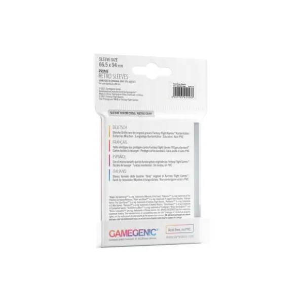 PRIME Retro Sleeves (66,5mm x 94mm, 50 Kartenhüllen)