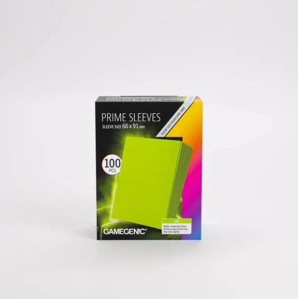Prime Sleeves Lime 66mm x 91mm