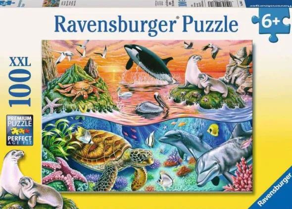 Puzzle: Bunter Ozean (100 XXL Teile )