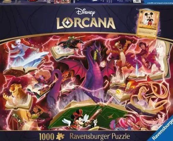 Puzzle: Disney Lorcana - Glimmers of the Realm: Ruby (1000 Teile)