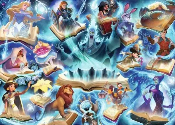 Puzzle: Disney Lorcana - Glimmers of the Realm: Sapphire (1000 Teile)