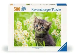 Puzzle: Kätzchen in der Wiese (500 Teile)