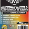 Race! Formula 90 Card Sleeves (100pcs) 55mm x 80mm - 7132