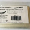 Roman Card Sized Tribune Sleeves (100) 49mm x 93mm - 7112