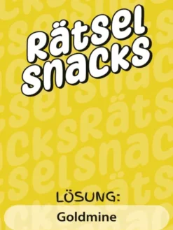Rätsel Snacks: Wörter suchen
