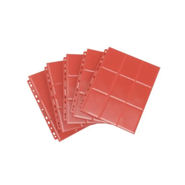 Sideloading 18-Pocket Pages 10pcs pack Red