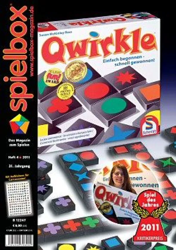 spielbox 2011 Heft 4 (inkl. Aufkleber für Carcassonne)
