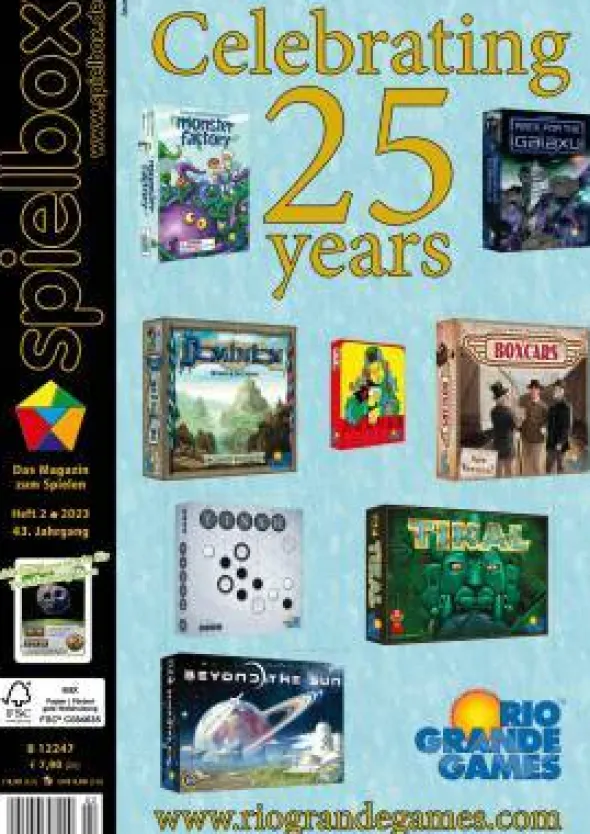 spielbox 2023 Heft 2 (inkl. Promokarte Psyche für Terraforming Mars)