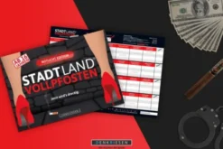 STADT LAND VOLLPFOSTEN - ROTLICHT EDITION (DinA4-Format)