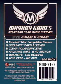 Standard Everdell Mini Compatible Sleeves (100pcs) 44mm x 63mm - 7158