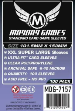 Standard XXL Super Large Sleeves (100pcs) 101,5mm x 153mm - 7157