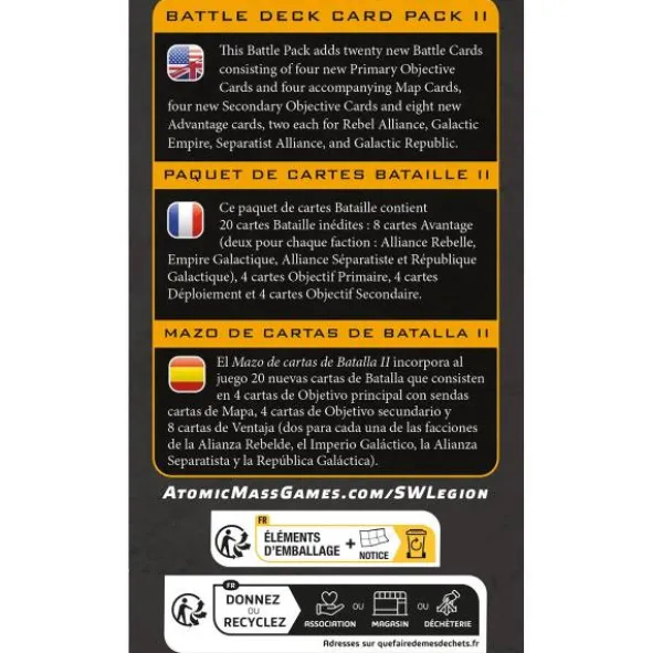 Star Wars: Legion - Battle Deck Card Pack II (Erw.)