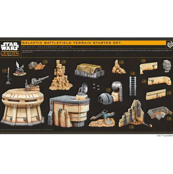 Star Wars: Legion - Galactic Battlefield Terrain Starter Set