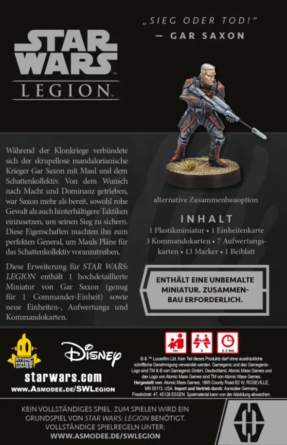 Star Wars: Legion – Gar Saxon (Erw.)