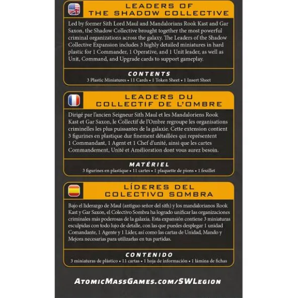 Star Wars: Legion - Leaders of the Shadow Collective (Erw.)