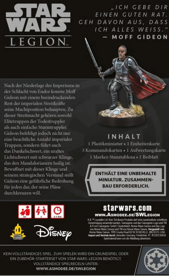 Star Wars: Legion - Moff Gideon (Erw.)