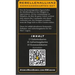 Star Wars: Legion - Rebellen-Allianz Kommandokarten-Set (Erw.)