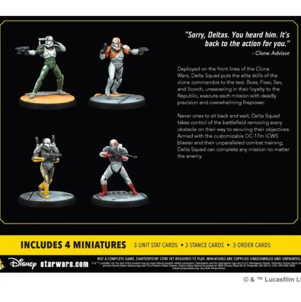 Star Wars: Shatterpoint - Delta Squad, Form Up Squad Pack (Erw.)