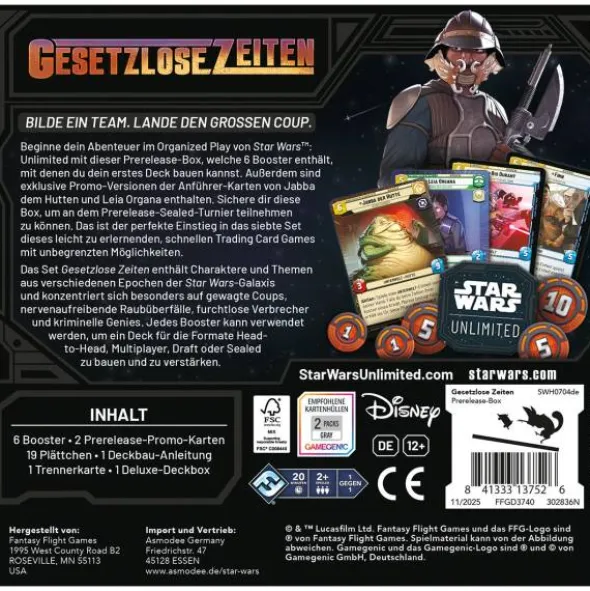 Star Wars: Unlimited - Gesetzlose Zeiten (Prerelease-Box)