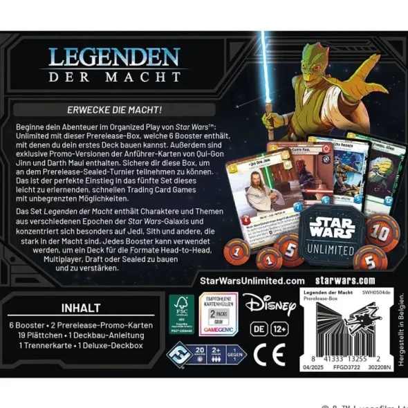 Star Wars: Unlimited - Legenden der Macht (Prerelease-Box)