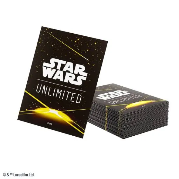 Star Wars: Unlimited Premium Art Sleeves - Card Back Yellow