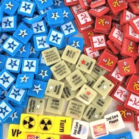 Twilight Struggle Deluxe Plastic Pieces (Exp.) (engl.)