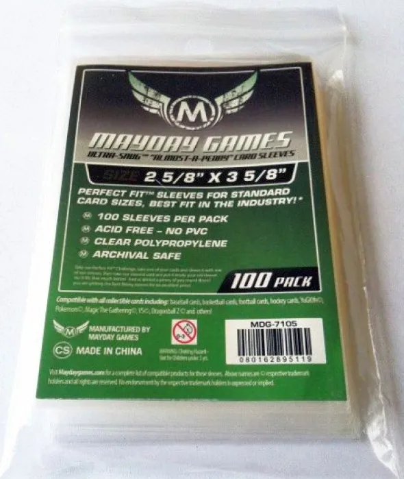Ultra-Snug Almost A Penny Card Sleeves (100) 7105